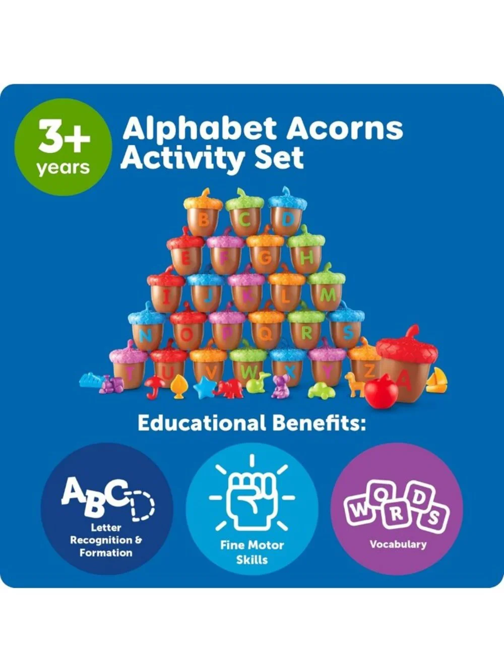Fun Alphabet Acorns Activity Set for Kids | Educational Learning Toys